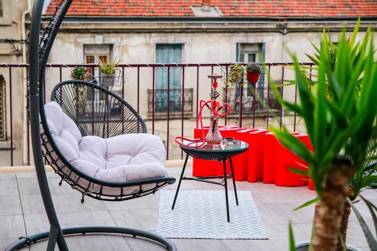 L'Amoureux - Terrasse Et Climatisation Coeur De Ville Montpellier Eksteriør billede